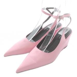 2way Pointed Wedge Pumps パンプス レザー ポインテッドトゥ ウェッジソール ストラップ