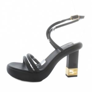FENDI バゲットサンダル 36 ブラック