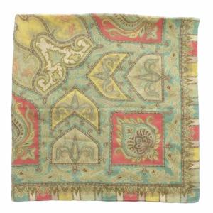 スカーフ ペイズリー柄 グリーン