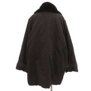 MAX MARA WEEKEND LINE ヴィンテージ 中綿コート エコファー ダブル 42 黒 ブラック /JS GY19 AA