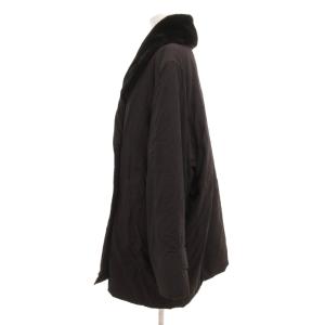 MAX MARA WEEKEND LINE ヴィンテージ 中綿コート エコファー ダブル 42 黒 ブラック /JS GY19 AA