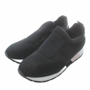 Longchamp Slip on Shoes スリッポン スニーカー ローカット ナイロン スエード 切り替え 41 25.5cm