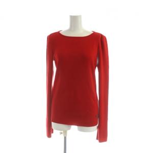 27665 ニット カットソー ウール 38 レッド