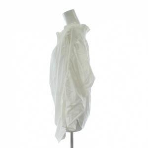ADEAM Long Sleeve Smocking ブラウス シャツ フリル 2 白 ホワイト 長袖 オフショルダー