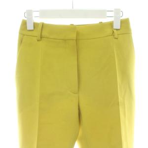 VALENTINO タグ付き パンツ スラックス 絹 シルク 36 黄 イエロー センタープレス フルレングス /PP GY19