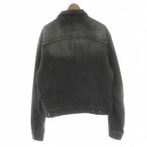 ARMANI JEANS デニムジャケット Gジャン 50 グレー 長袖 シャツカラー フラップポケット /PP GY19