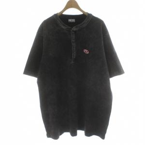 タグ付き 23SS T-JUSTRIB Tシャツ 半袖 ヘンリーネック リブ ロゴワッペン カットソー