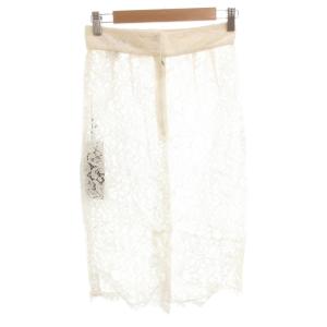 DOLCE&GABBANA タグ付き タイトスカート 総レース ペチコート付き ひざ丈 38 白 ホワイト F4BOYT /FF GY19