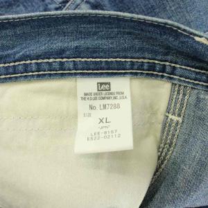 LEE DUNGAREES ワイドペインターパンツ ワークパンツ デニム ストレート ロゴ XL 青 ブルー LM7288
