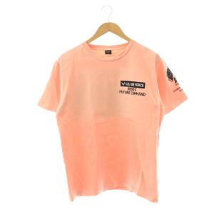 SHEWTING PATCHED TEE  Tシャツ カットソー 半袖 L サーモンピンク /DF GY01