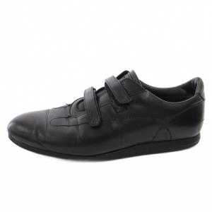 BURBERRY LONDON ビジネスシューズ 革靴 ベルクロ レザー 26.5 黒 ブラック /FF GY44