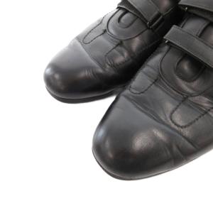 BURBERRY LONDON ビジネスシューズ 革靴 ベルクロ レザー 26.5 黒 ブラック /FF GY44
