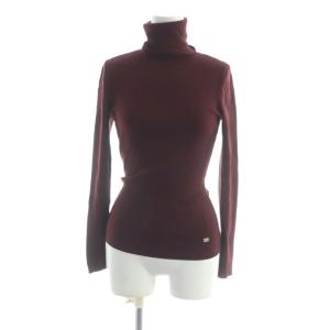 タートルネックセーター 38 バーガンディ