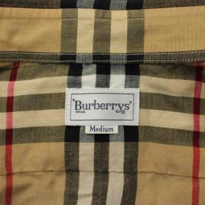 burberrys シャツ リネン M ベージュ ノバチェック