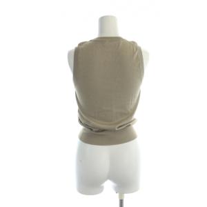 DOLCE&GABBANA ノースリーブ ニット 薄手 絹 シルク 38 XS ベージュ GY44 /MQ