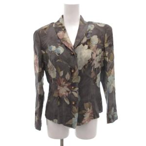 burberrys ヴィンテージ セットアップ 花柄 シルク 7-9 グレー