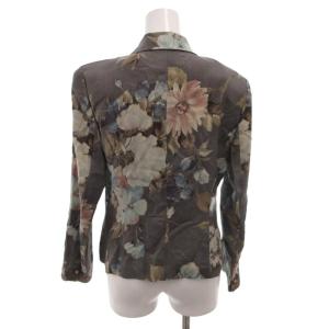 burberrys ヴィンテージ セットアップ 花柄 シルク 7-9 グレー