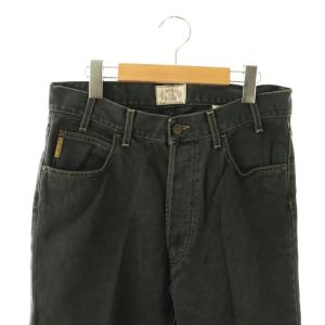ARMANI JEANS デニムパンツ ジーンズ ボタンフライ ヴィンテージ イタリア製 32 ブラック /ES GY42