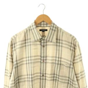 BURBERRY LONDON シャツ ノバチェック 大きいサイズ 2L ベージュ マルチカラー /ES GY42