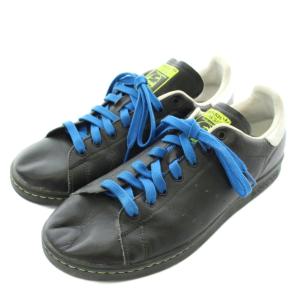 adidas Originals スタンスミス Stan Smith スニーカー レザー ローカット US10 28?p 黒 ブラック 青