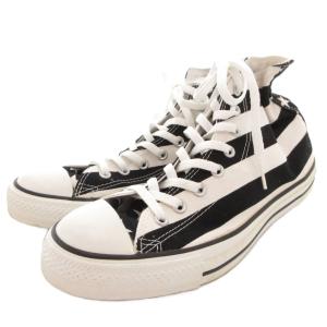CONVERSE ALL STAR スニーカー シューズ ハイカット ボーダー 27.5 ブラック ホワイト /FF GY99