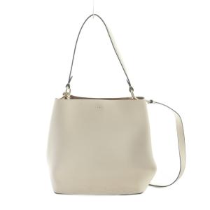 COACH 91122 モリーバケットバッグ ハンド ショルダー 2WAY レザー ロゴ 白 ホワイト GY38 /MQ