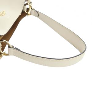 COACH 91122 モリーバケットバッグ ハンド ショルダー 2WAY レザー ロゴ 白 ホワイト GY38 /MQ