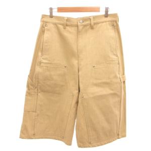 DOUBLE KNEE PANTS ショーツ ハーフパンツ ダブルニー ワーク アイボリー リベット装飾