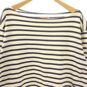 KAPITAL バスクシャツ カットソー Tシャツ 長袖 ボーダー柄 3 ホワイト ネイビー /ES GY01