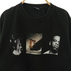 APPLEBUM Brooklyn's Finest Tシャツカットソー プリント XL ブラック マルチカラー /ES
