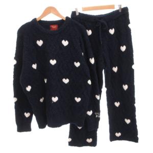 23AW HOLIDAY ハートジャガードプルオーバー パンツ セットアップ ルームウェア イージー M