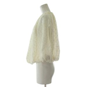 JIL SANDER 21SS フラワーデザイン ノースリーブ カットソー 38 ホワイト JSPS705052