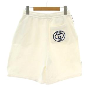 GUCCI ショートパンツ スウェット エンブロイダリー XS ホワイト 756608