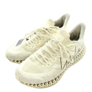 Y-3 RUNNER 4D FWD スニーカー ローカット ロゴ US8.5 26.5?p 白 ホワイト 黒 ブラック