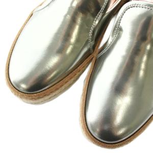 BRUNELLO CUCINELLI スリッポン エナメル エスパドリーユ メタリック 36