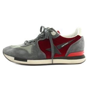 ランニング RUNNING スニーカー スエード ベロア メッシュ ローカット 37 24?p グレー