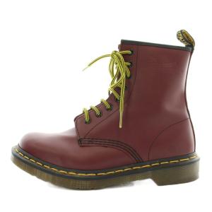 Dr.Martens 1460 8ホールブーツ ショート レザー レースアップ ロゴ UK6 25?p バーガンディー /XZ