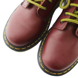 Dr.Martens 1460 8ホールブーツ ショート レザー レースアップ ロゴ UK6 25?p バーガンディー /XZ