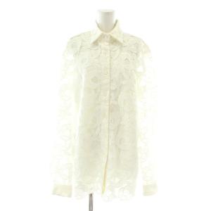ブラウス シースルー 総レース 44 ホワイト