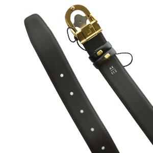 ALFRED DUNHILL ベルト レザー ロゴバックル 黒 ブラック /SS OS GY19