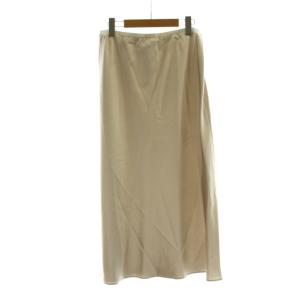 Max Mara 白タグ ロング スカート シルク 44 ベージュ フレアシルエット /PP GY19