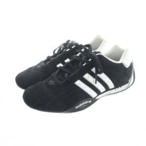 adidas JP7009 ADIRACER LO スニーカー シューズ 靴 ロゴ スエード 26.5cm 黒 ブラック