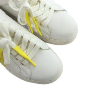 kate spade new york LIFT LEMON ローカットスニーカー シューズ 靴 ロゴ レザー 23cm 白 ホワイト 黄 イエロー