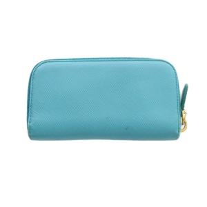 PRADA 1M0604 6連 キーケース サフィアーノレザー ラウンドファスナー ロゴ 青 ブルー GY19 /MQ