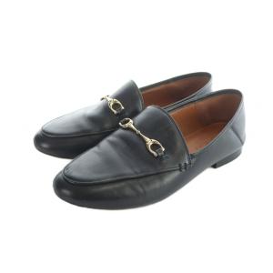 FG3110 Haley Loafer ローファー ビット金具 レザー ロゴ 7 24cm 黒 ブラック