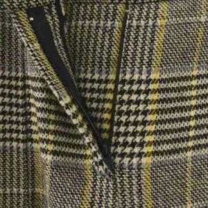 Ermanno Scervino テーパードパンツ チェック カシミヤ混 46 ブラック イエロー マルチカラー /ES GY19