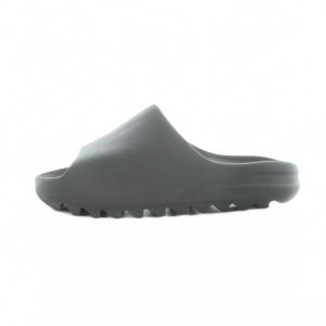 adidas YEEZY スライドサンダル フラット ロゴ US9 27cm グレー GY19 /MQ