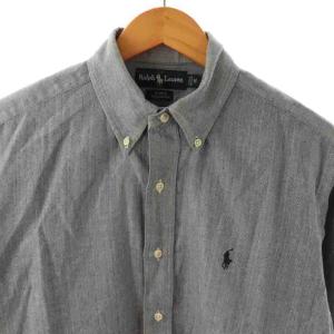 RALPH LAUREN 90's BLAKE ボタンダウンシャツ コットン 長袖 M ブルー /CX GY68