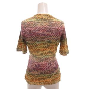 MISSONI ニット カットソー 半袖 総柄 42 マルチカラー /FF GY44