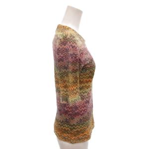 MISSONI ニット カットソー 半袖 総柄 42 マルチカラー /FF GY44
